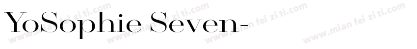 YoSophie Seven字体转换